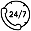 24x7 Assistance Icon